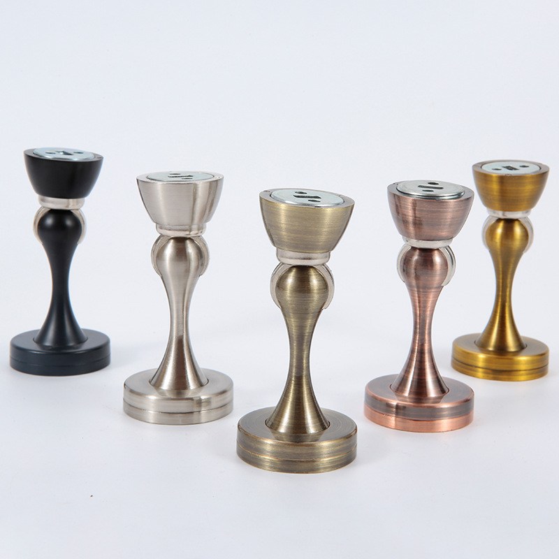 静音强力青古铜黄古铜金色锌合金拉丝门吸一体成型 墙吸 地吸卫生