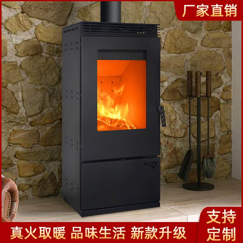 厂家燃木真火壁炉外贸爆款室内壁炉家用木材采暖炉子柴火炉柴火灶