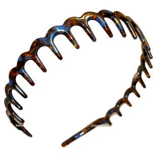 复古醋酸波浪带齿发箍女款夏高颅顶防滑洗脸头箍2025新款发卡发饰