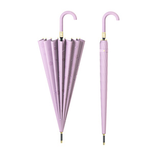 遇水开花长柄雨伞自动女生高颜值双人大号家用结实抗风伞定制logo