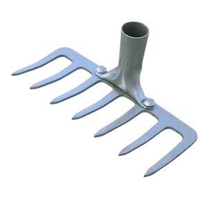 农用钉耙赶海钢扒子铁耙子五齿小耙子搂草松土种菜园林翻地钉耙