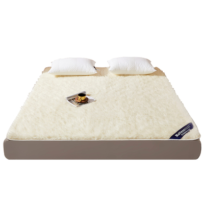 罗兰家纺纯羊毛床垫软垫加厚保暖