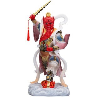 王灵官神像家用供奉汉白玉摆件雷神火神家用护法王天君灵官爷王善