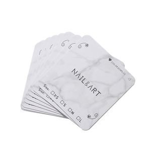 初莎穿戴甲展示卡片美甲卡纸作品打版样板透明收纳盒粘贴双面胶带