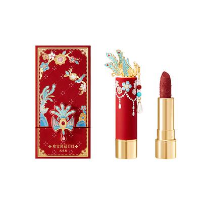 和玺文创珍宝凤冠彩妆礼盒口红哑光眼影盘生日新婚订婚伴手礼物女