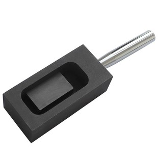 石墨油槽 熔炼金条银锭子铸造模具 带柄方形耐用油槽耐用不粘底