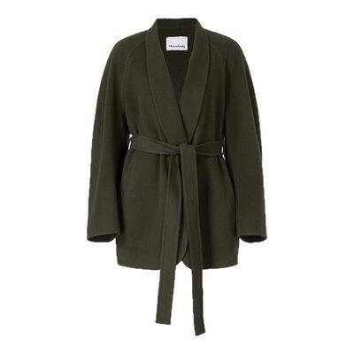 【空气呢】Marisfrolg玛丝菲尔2026春新款弧形门襟双面呢大衣外套