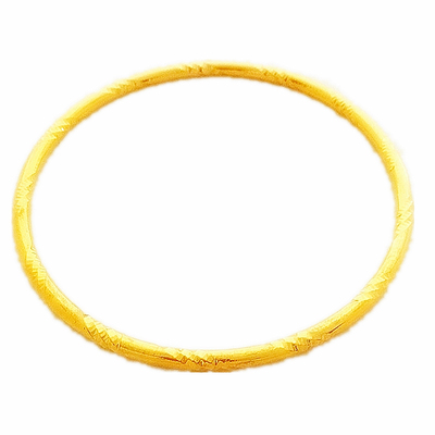 包邮新款沙金手镯女三圈 久不掉色仿真铜镀金实心闭口手环欧币首