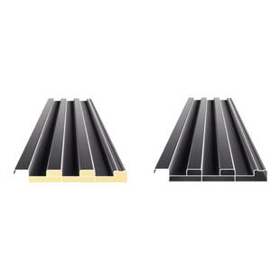 铝合金屋顶瓦长城板聚氨酯双层隔热铝瓦农村庭院雨棚凹凸形格栅板