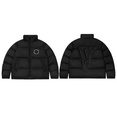 VLONE 大LOGO系列Puffer立体刺绣 2025新款冬季无帽面包羽绒服男