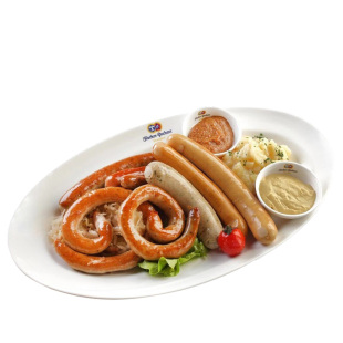 德式蜗牛肠盘肠12盘香肠圈圈肠商用酒店西餐厅自助餐烧烤盘状烤肠