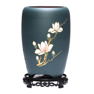 宜兴紫砂兰花盆带托盘兰花专用盆室内绿植桌面盆古典春兰建兰包邮