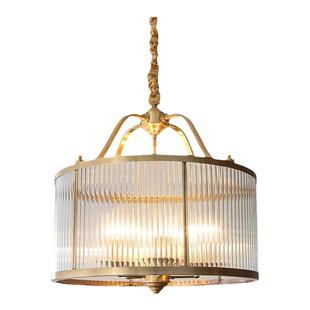 美式乡村创意全铜吊灯欧式复古餐厅豪华吧台灯网红卧室书房玄关灯