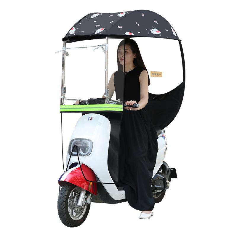 电动车新款挡雨棚电瓶车遮阳伞