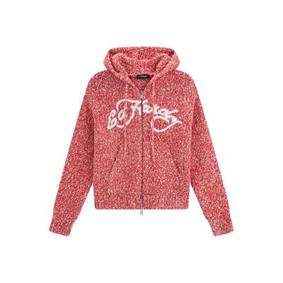 Ed Hardy埃德哈迪冬季流行新款女士宽松手绣logo针织衫