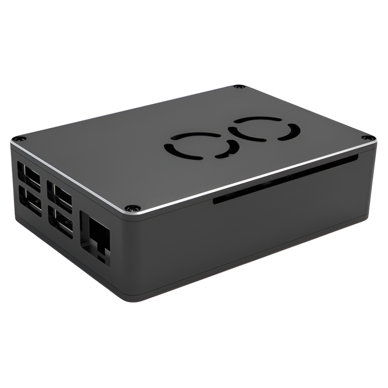 树莓派4b散热铝合金外壳带风扇Raspberry Pi 4开发板保护盒子配件