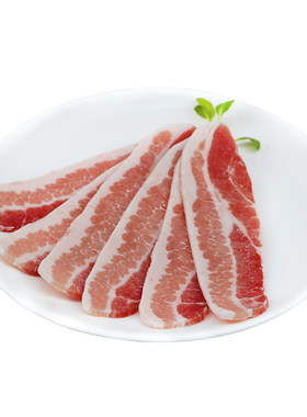 食材韩国新鲜原切五花肉片