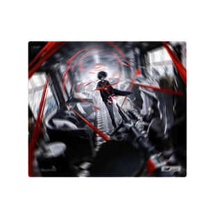 【蝶溯】 PSYCHE GEAR SPD-01[BLAZE赤芒]涂层钢化玻璃鼠标垫大号