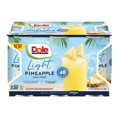 DOLE都乐菲律宾进口轻甜菠萝汁NFC果汁饮料0白砂糖0脂肪177ML*6罐