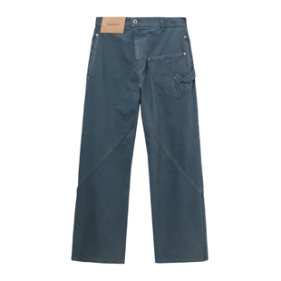 IT JW Anderson男装牛仔长裤新款复古时尚宽松直筒裤405744MP