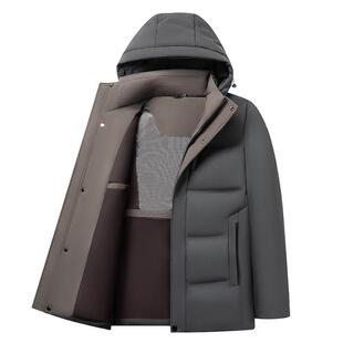[高充量鸭绒]梦特娇羽绒服男士连帽冬装夹克羽绒保暖外套防泼水J