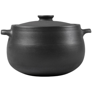 四川雅安荥经黑砂锅炖锅家用燃气煲汤锅煤气灶专用土砂锅老式汤锅