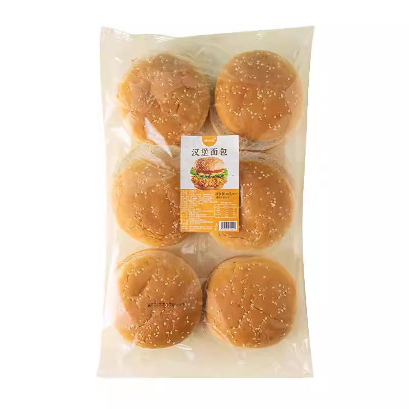 焙小姐汉堡胚面包0添加加热即食