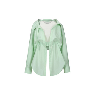 SOLSOL买手店 YCH设计师品牌 2024春夏新款 分层棉质衬衫