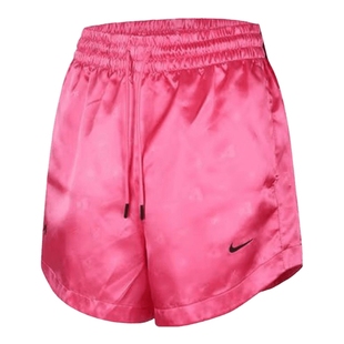 NIKE耐克阿贾AJA女子宽松篮球短裤秋季新款粉色运动裤HM8081-684