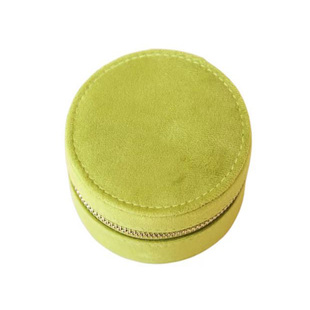 新款绒布小型首饰盒网红耳钉项链防氧化旅行迷你便携式珠宝收纳盒