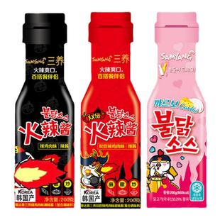 韩国三养火鸡面酱料进口正品韩式面酱双倍辣拌面酱瓶装调料辣蘸酱
