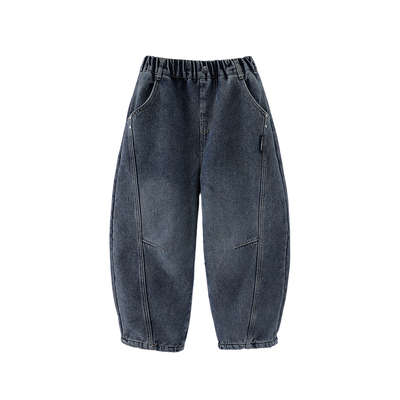 男童秋冬季裤子加绒厚2025