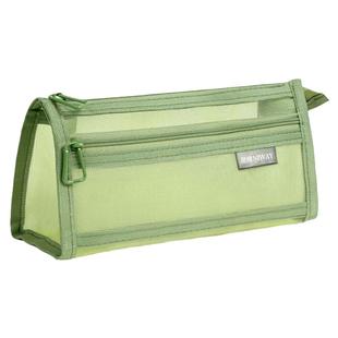 笔袋透明网纱学生考试专用文具袋儿童铅笔袋升级双层立体大容量文具盒男女孩款2025新款简约便携收纳袋高颜值