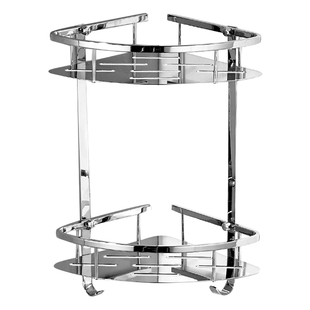 卡贝304不锈钢浴室置物架 2层洗澡间淋浴房卫生间壁挂三角架挂件