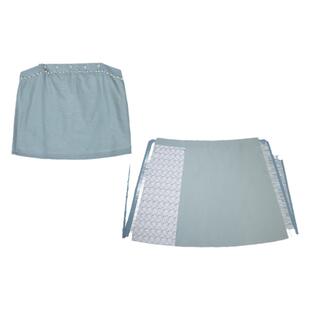 拟梦原创蓝茉莉宋制旋裙飞机袖三件套日常可穿通勤汉服改良女秋季