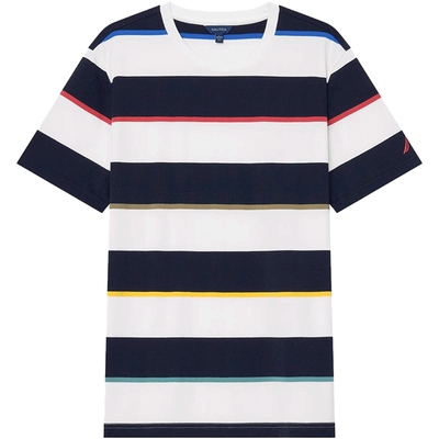 NAUTICA/诺帝卡时尚条纹短袖T恤