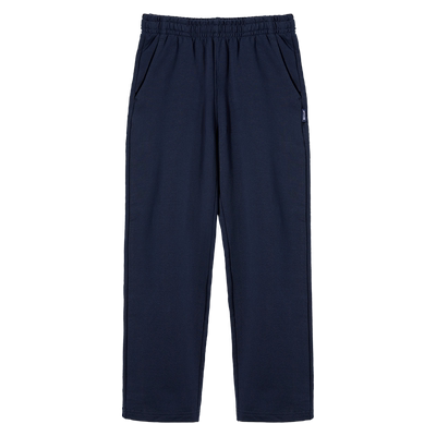 藏青伊顿色纯棉儿童运动校服裤