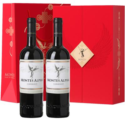 蒙特斯欧法葡萄酒礼盒750ml*2瓶