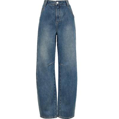 ONLY高腰气球裤洗水牛仔裤