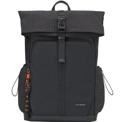 Samsonite新秀丽双肩包2025新款时尚棋盘格背包旅行通勤电脑包NS6