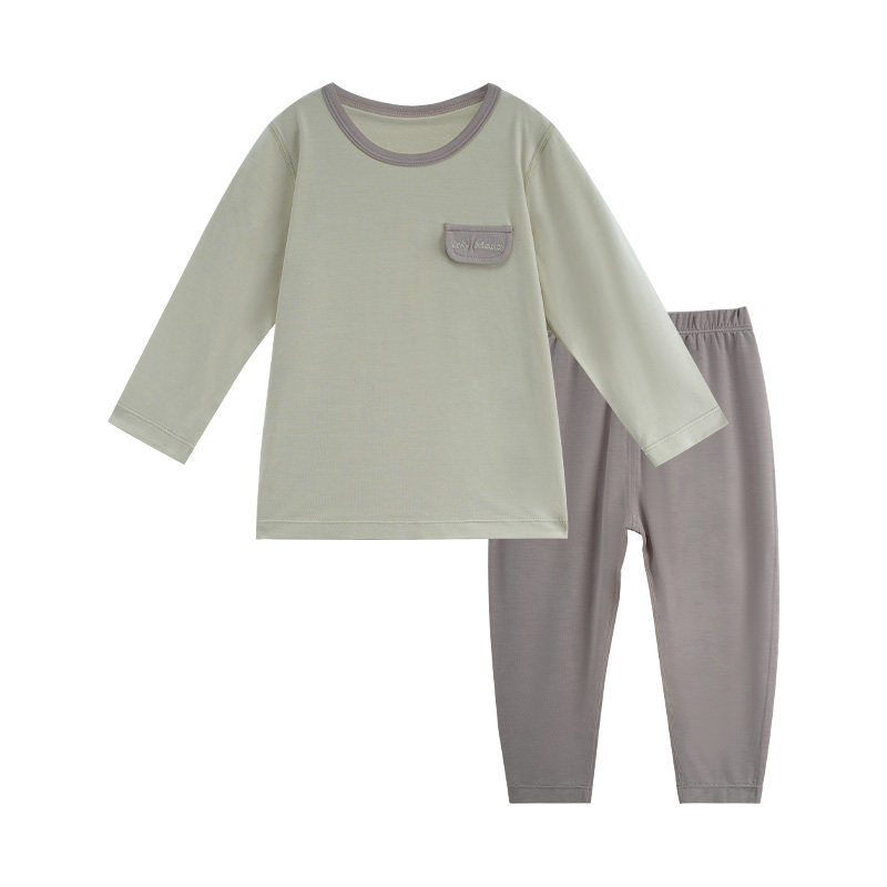 LK儿童莫代尔睡衣秋季家居服套装