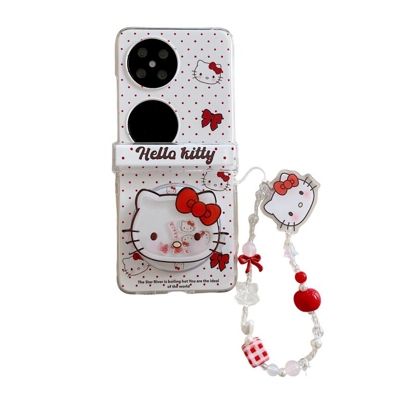 红波点Hellokitty磁吸支架手机壳