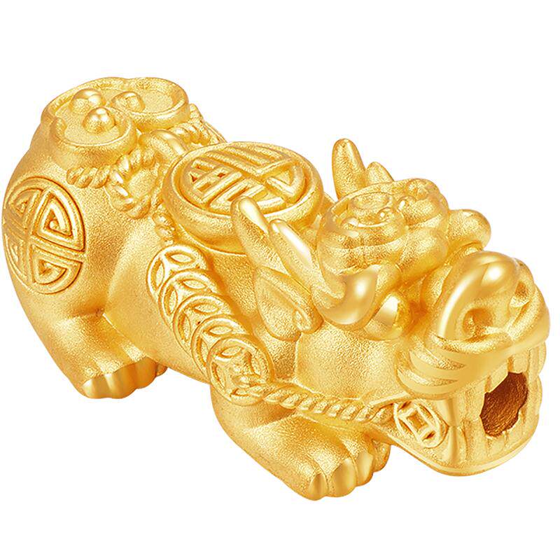 明牌珠宝3D硬金貔貅手串