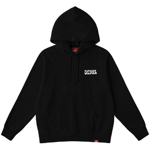 Dickies帝酷适秋冬背后大图案印花宽松休闲连帽抓绒卫衣 男女情侣