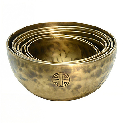 梵木果满月素问颂钵套钵尼泊尔纯手工七音准套钵演奏冥想摆件