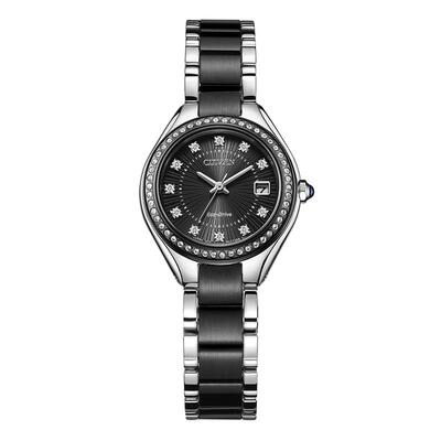 西铁城时尚休闲光动能女士腕表