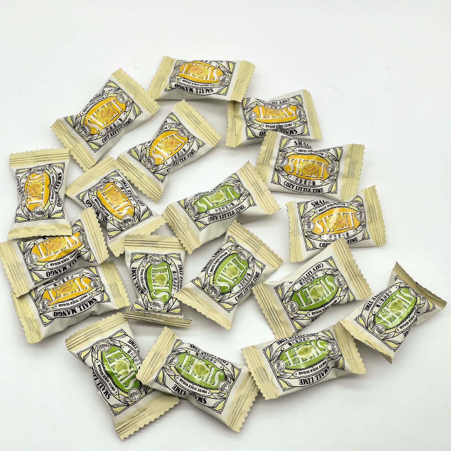 朴拉达PULADA小青柠糖芒果水果糖前台接待休闲零食高颜值喜糖硬糖
