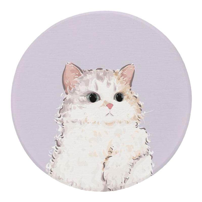 天然硅杯碗垫吸水垫隔热可爱猫咪