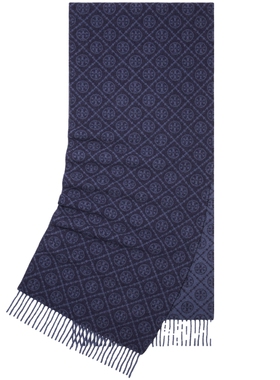 TORY BURCH 汤丽柏琦 T MONOGRAM 绵羊毛提花围巾 164571