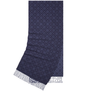 TORY BURCH 汤丽柏琦 T MONOGRAM 绵羊毛提花围巾 164571